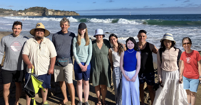 Aerosol Photochemistry Group photo taken in summer 2025 in Crystal Cove State Park